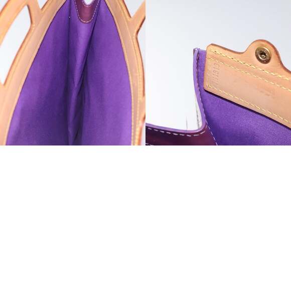 LOUIS VUITTON Monogram Vernis Stanton Tote Bag Purple Viole M91079 - Picture 12 of 12